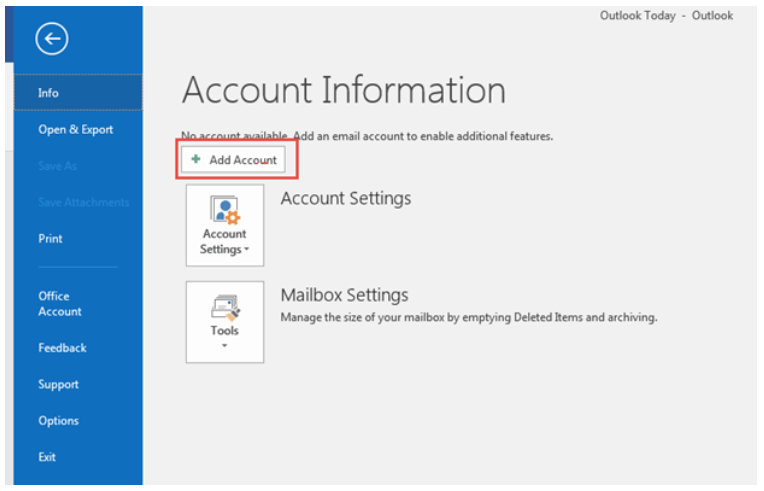 Hướng Dẫn Cài Đặt Tài Khoản Email Vào Outlook