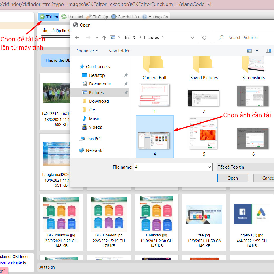 HƯỚNG DẪN ĐĂNG VIDEO , HÌNH ẢNH , ĐÍNH KÈM FILE LÊN WEBSITE